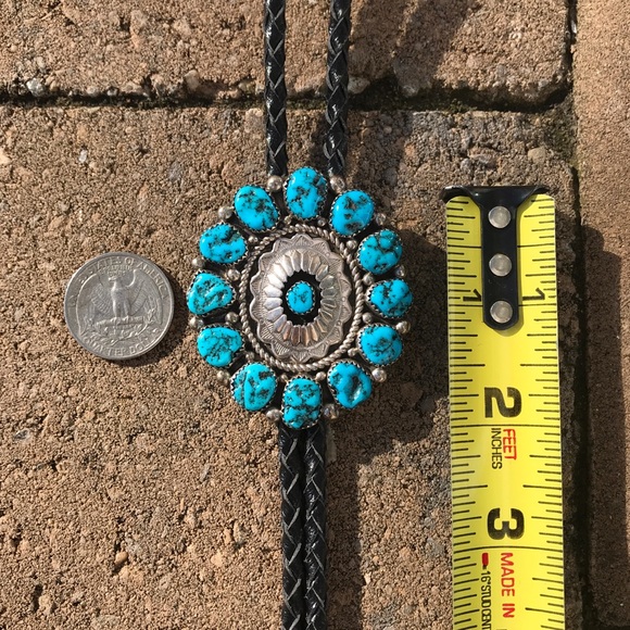 Vintage SS Sleeping Beauty Turquoise Bolo - Picture 2 of 6